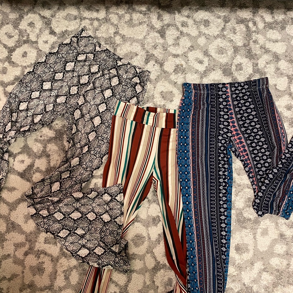 3 flare pants